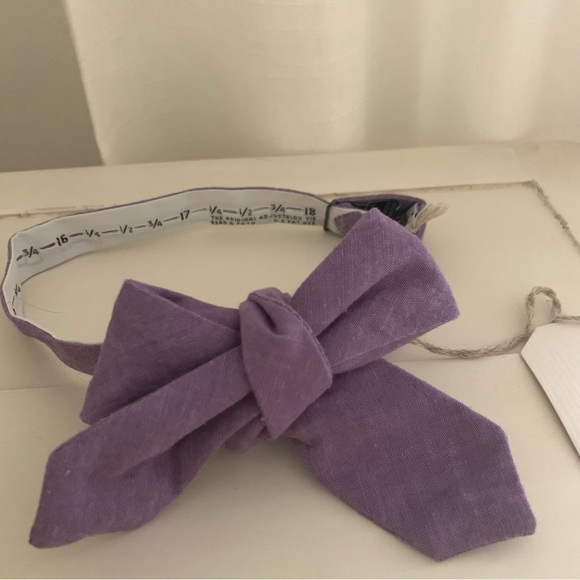 NWT Steven Alan Bowtie Purple Cotton - Picture 2 of 4
